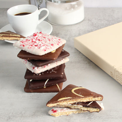 Rosie & Joy Chocolate Covered Graham Crackers - 12 Gourmet Squares