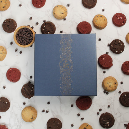 Rosie & Joy Gourmet Cookie Gift Box - 27 Handcrafted Cookies in Classic, Red Velvet, and Double Chocolate Flavors